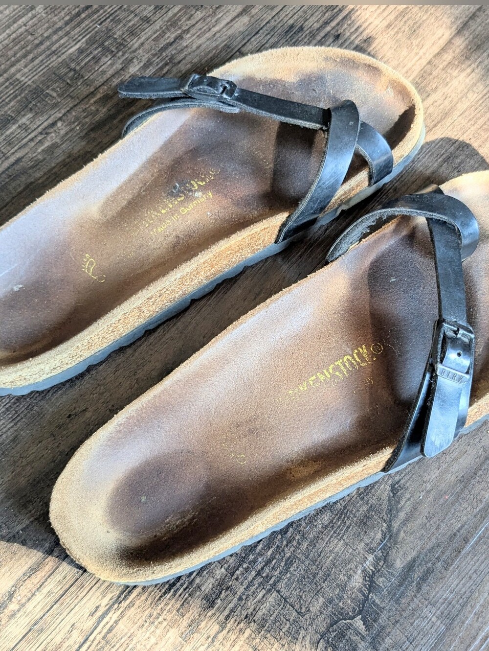 Birkenstock Mayari Black Birko-Flor Toe Loop Sandals EU 39 Women’s 8-8.5 Regular - Picture 4 of 13